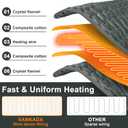 Heating Pad Electric Heat Pad, Hot Heated Pad,Multiple Temp and Timer Settings,Suitable for Shoulders, Neck, arms, Abdomen, Back, Legs, etc. (Gray Green, 24"X12")