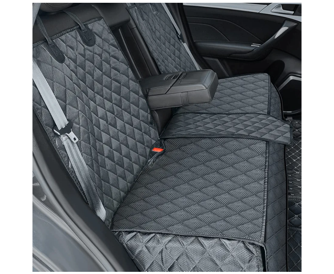 Dog Car Seat Cover for Back Seat Cover,Non Stick Fur Rear Seat Protector for Pet,Nonslip Waterproof Durable Universal Fit Interior Backseat Covers for Auto Van SUV