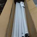 String Light Poles for Outside 4 Pack, 10.5 Feet Outdoor String Lights Poles for String Lights, Backyard Patio Light Poles for Bistro Party Wedding, Metal Outdoor String Light Pole