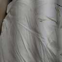 Maple&Stone Feather Down Comforter Queen Size All Season White Down Duvet Insert Ultra Soft 100% Cotton Cover Fluffy Queen Comforter 90 x 90 Inches