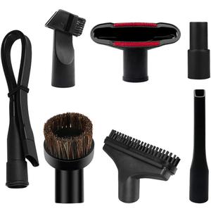 E.LUO Universal Vacuum Cleaner Replacement Brush Tip Accessory Combination for Shop Vac Accessories,32mm (1 1/4 inch Vacuum attachments) and 35mm (1 3/8 inch) Vacuum Accessories Dusty Brush Kit, 7 Set