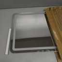 ROLOVE 22x17 Inch Lighted Vanity Mirror with Dimmable LED Lights - 3 Color Modes, Smart Touch Control & 360 Rotating Base - Desk Makeup Mirror (White)