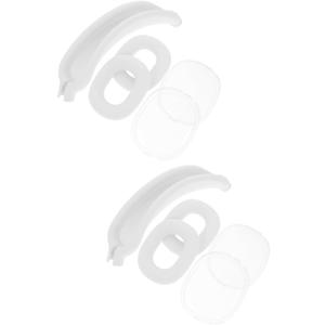 Angoily 2sets Headset Ear Cup Cover Headband and Cushions for Lightweight Easy to Install - Design Transparent Compatible Replacement Ear Accessories