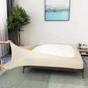 Box Spring Cover King/Cal King Size - Jersey Knit & Stretchy Wrap Around 4 Sides Bed Skirt for Hotel & Home, Beige (King/Cal king/Olympic Queen)