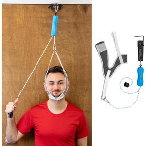 II - Neck Traction Cervical Device Over the Door Home Neck Stretcher Hammock for Pain Relief, Pinched Nerve Pain, Posture Corrector, Decompression