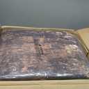 RELEANY Washable 10'x14' Abstract Area Rug for Living Room Brown Tan