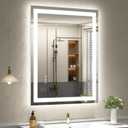 28x36 LED Mirror for Bathroom, Lighted Vanity Mirror for Wall, Dimmable, Anti-Fog, Shatter-Proof, ETL Listed (Front Lights + Backlit)