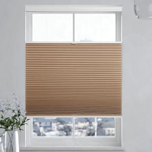 Changshade Blackout Top Down Bottom Up Cellular Shades, Cordless Honeycomb Blinds for Bedroom, Nursery & Bathroom, Total Privacy,Brown,30" W72" H