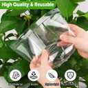 RooTrimmer 6 Inch Clear Humidity Dome, 30 Pcs Adjustable Plant Pot Domes Compatible with 6" Nursery Pots, Reusable Transparent Grow Dome Cover for Seed Starter Pots Outdoor Gardening Plant Growth