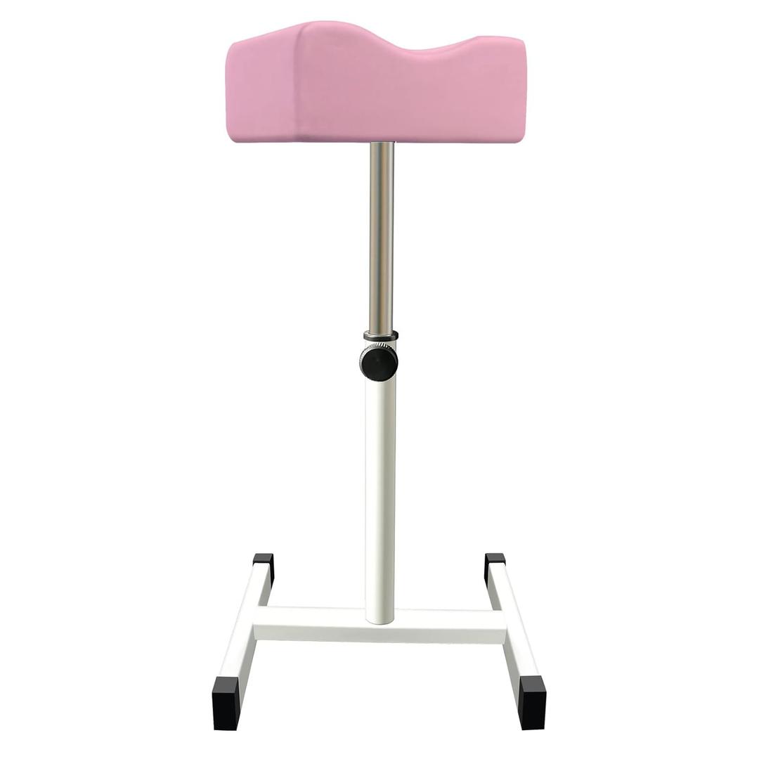 CHAOEEMY Pedicure Foot Rest,Adjustable Height Pedicure Stool,Pedicure Stand for Home Salon, Tattoo, Nail Tech (Pink)