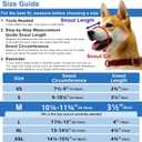 Dog Muzzle for Medium-Sized Dogs, Bite Proof & Anti Licking - Soft TPR Safety Muzzle with Adjustable Hawk-Beak Design for Walking, Grooming, Vet Visits, Gentle and Breathable