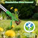 Weed Puller Tool - Stand Up Weed Remover Tool with 4-Claw Steel Head, 50" Adjustable Stainless Steel Handle Weeder Tool, Easily Remove Weeds Without Kneeling