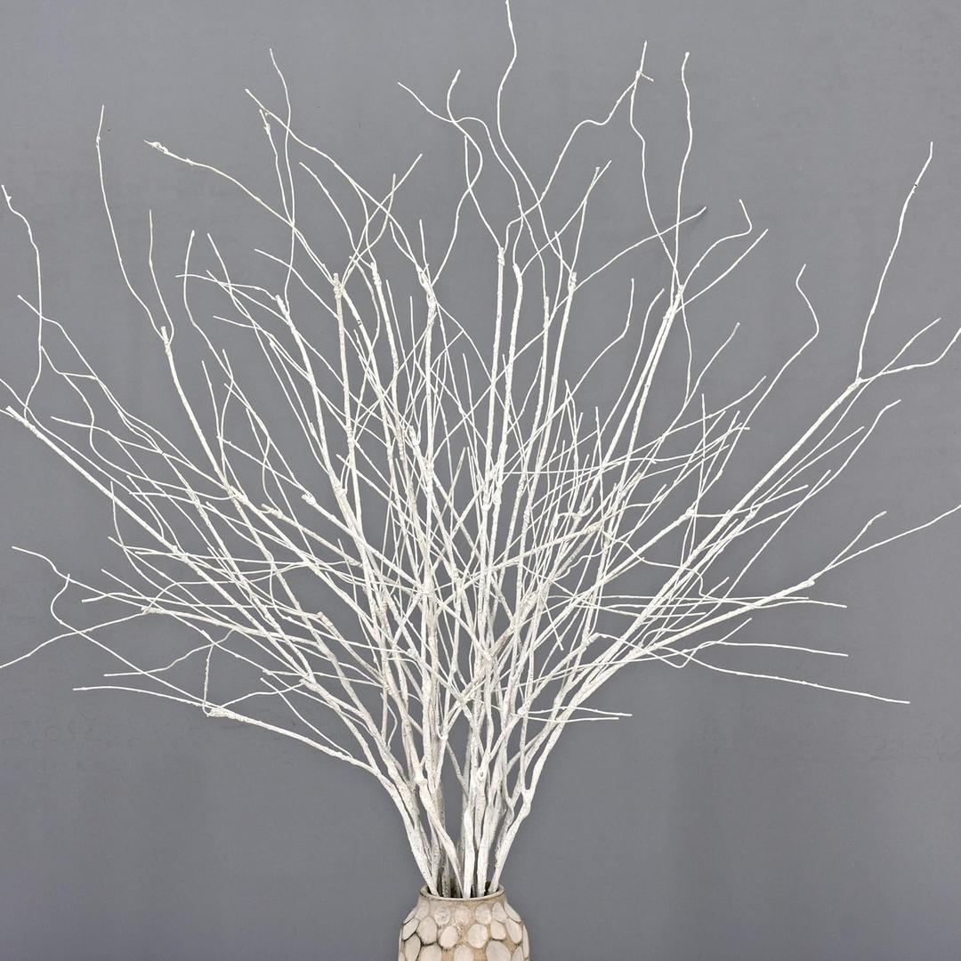 ChopiLine10PCS Lifelike Curly Willow Branches for Tall Vase Fillers Artificial Branches Bendable Twigs, 30.7 Inches Fake Branches Dry Flowers Stems DIY Fall Branches Home Farmhouse Vase Decor