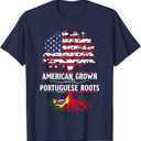 American Grown With Portuguese Roots T-Shirt, XL