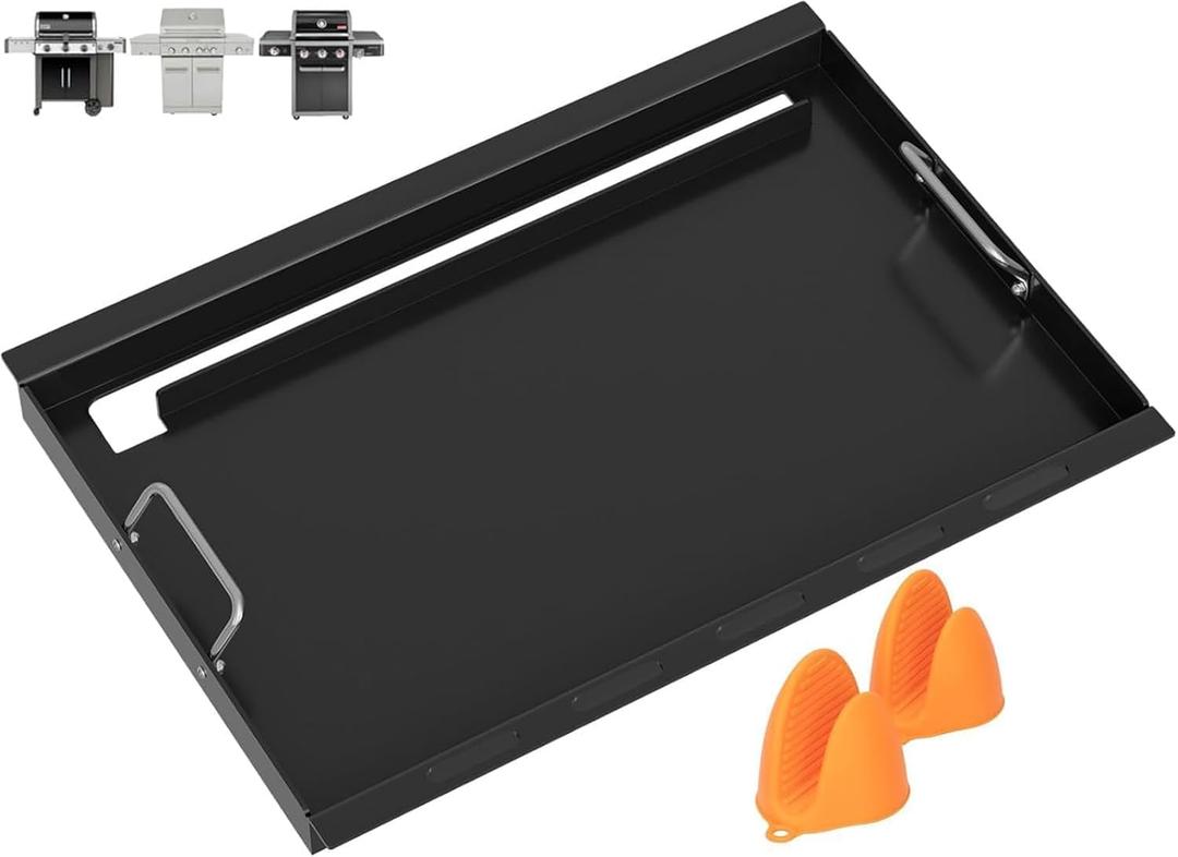 6788 Full Size Griddle Insert for Weber Genesis 2 Griddle GS4 Genesis II 300 & Genesis II LX 300 SER Genesis II E-310 S310 Flat Top Insert, Parts for Weber Grill Accessories 66802 66095 Carbon Steel
