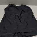 Yonique Tankini Swimsuits for Women with Shorts Athletic Two Piece Bathing Suits Racerback Tank Tops Swimwear (X-Large, Black)