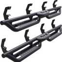 Crew Cab Running Boards Side Steps Compatible with 2019-2025 Chevy Silverado & GMC Sierra 1500 (Excl 2019 Ld/Lt), 2020-2025 Chevrolet Silverado/GMC Sierra 2500 HD 3500 HD Crew Cab (Carbon Steel-black)