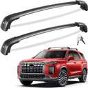 Tuyoung 300lbs Roof Rack Cross Bars Compatible with Hyundai Palisade 2019-2025 SE SEL XRT Limited Calligraphy, Lockable Heavy Duty Anti-Theft Aluminum Rails Crossbars Cargo Carrier Bag