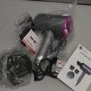 Slopehill Professional Ionic Hair Dryer, Powerful 1800W Fast Drying Low Noise Blow Dryer with 2 Concentrator Nozzle 1 Diffuser Attachments for Home Salon Travel (Grey)