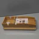 Joy&Grace Couch Cup Holder, 3-in-1 Magnetic Detachable Couch Arm Tray, Bamboo Sofa Armrest Table with Anti-Slip Pad, Sofa Armrest Tray Table (Natural)