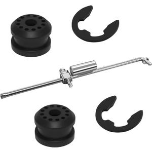 Shift Linkage Bushings Shift Control Lever 52105555AA Transfer Case Shifter Control Linkage with 2 E-Clips & 68078974AA Grommet Bushing Kit for 2002 2003 2004 2005 Dodge Ram 1500 2500 3500