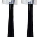 2 Pack Replacement Toothbrush Heads Compatible with fairywill P11 T9 Electric Toothbrush, W Shape Bristle Designed, Soft and Sanitary for Model P11 T9 Toothbrushes (Black)
