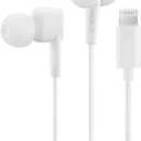 PALOVUE Lightning Headphones Earphones Earbuds Compatible iPhone 14 13 12 11 Pro Max X XS Max XR 8 Plus 7 Plus MFi Certified with Microphone Controller SweetFlow White