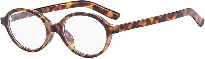 Blue Light Glasses for Woman - Fashion Small Oval Frame Blue Light Blocking Glasses for Gaming/Cumputer