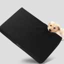 Veehoo Indestructible Dog Bed, 2025 Upgraded Chew Proof Dog Bed for Crate, Durable Chew Resistant XL Pet Bed with Hidden Zipper, Waterproof Inner Liner, Removable Washable Cover (Black)