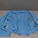 Tiko Miko Sweater Set 2 Piece Skirt Sets for Women Two Piece Outfits Casual Loose Knit Pullover Mini Skirt(0581-Blue-XL)