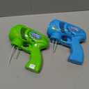 JOYIN 2 Kids Bubble Gun with 2 Bottles Refill Solution, Bubble Machine Gun for Toddlers 1-3 Kids 4-8, Party Favors, Summer Toy, Outdoors, Easter, Birthday Gift (Blue+green)