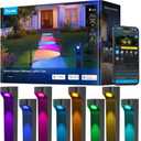 Govee Outdoor Pathway Lights 2 Lite, 8 Pack, 190 Lumens, IP67 Waterproof | 16 Million Colors, 60+ Scene Modes, for Path, Landscape Lighting, Outdoor, Compatible with Alexa, Google Assistant, Matter