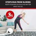 StepNGrip Rug Corner Grippers 4-Pack - Flattens Edges to Hold Rugs in Place - Impedes Curling with Stiff Layer - Reusable Carpet Grip Pads with Easy-Lift Design - 6.5 x 6.5 Inches