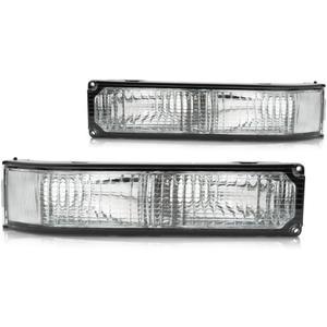 CarLights360: For 1988-2000 Chevy GMC C2500 Turn Signal/Parking Light Assembly Driver and Passenger Side Pair | GM2520104 GM2521104 Vehicle Trim: w/Sealed Beam Headlamp