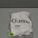 CHARTOU Women's Summer Drawstring Waist Wide Leg Loose Cotton Linen Palazzo Pants (White, S)
