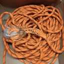 VEVOR Double Braided Polyester Rope, 1/2 in x 120 ft, 48 Strands, 8000 LBS Breaking Strength Outdoor Climbing Rope, Arborist Rigging Rope for Rock Hiking Camping Swing Rappelling Rescue, Orange/Black