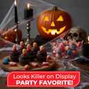 Fusion Select 16 Oz Individually Wrapped Gummy Body Parts Candy - Halloween Gummies & Trick or Treat Candy for Party & Goodie Bags - Spooky Assortment of Brain, Teeth, Fingers & Nose Candies (EXP 08/14/27)