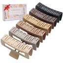 5 Inch XL Hair Clips, Strong Hold Oversized Non-slip Square Clips for Thick Long Curly Hair - 6 Colors, Matte Jumbo Gift Set