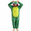 Pronzot Unisex Adult Crocodile Costume Onesie, Animal Halloween Costume One Piece Cosplay Suit for Adults, Flannel Hooded Sleepwear (US, Alpha, X-Large, Regular, Regular, Crocodile)