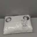 NICETOWN White Linen Sheer Curtains and Drapes 84 inches Long, Rod Pocket & Back Tab semitransparent with Light Through Vertical Window Treatments for Sliding Glass Door & Living Room, 52"W, Set of 2