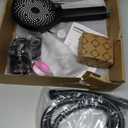 Shower Head,10Rain Shower Head with Handheld Spray Combo and Adjustable Extension Arm/3-Way Flow Regulator/Shower System,High Pressure Rain Fall Hose,Matt Black