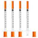 0.5ml 31G Syringe with 8mm Needle, Disposable Individually Wrapped, Pack of 100