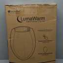 Brondell L60-EW LumaWarm Heated Toilet Seat with Night Light Three Temperature Settings, Gentle Close Lid, Easy Installation, Built-in Controls, Elongated, White