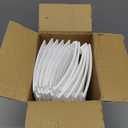 Blissun Christmas Tree Collar, 28.7" D Round Plastic Christmas Tree Ring, Christmas Tree Skirt for Artificial Christmas Trees Decoration (White)