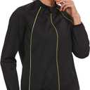 SEXYWG Sauna Jacket for Women Workout Sauna Suit Sweat Long Sleeve Shirt Gym Tops Zipper Body Shaper