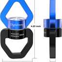 35KN Swing Swivel, Indoor Outdoor Spinner, Black Blue, 2 Pack | For hanging chairs, aerial yoga, hammocks, tire swings, kids' swings, gym rings, web tree swings, smooth rotation