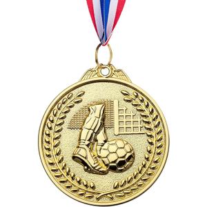 12 Pack Soccer Medals for Kids, metals Gold Award Medals Suitable for sports competitions Celebration and Party Favors