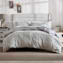 G.H. Bass Plush Sherpa Cable Knit Fluffy Soft Solid Pinsonic Cozy Comforter Set, King, Grey