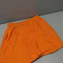 Auriviz Women's Sweat Shorts Comfy Lounge Running Shorts Gym Summer Casual High Waisted Athletic Shorts with Pockets Bright Orange Small