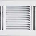 HBW 12"x 6" (Duct Opening Size) 3-Way Stamped Face Steel Ceiling/sidewall Air Supply Register - Vent Cover - Actual Outside Dimension 13.75" X 7.75"
